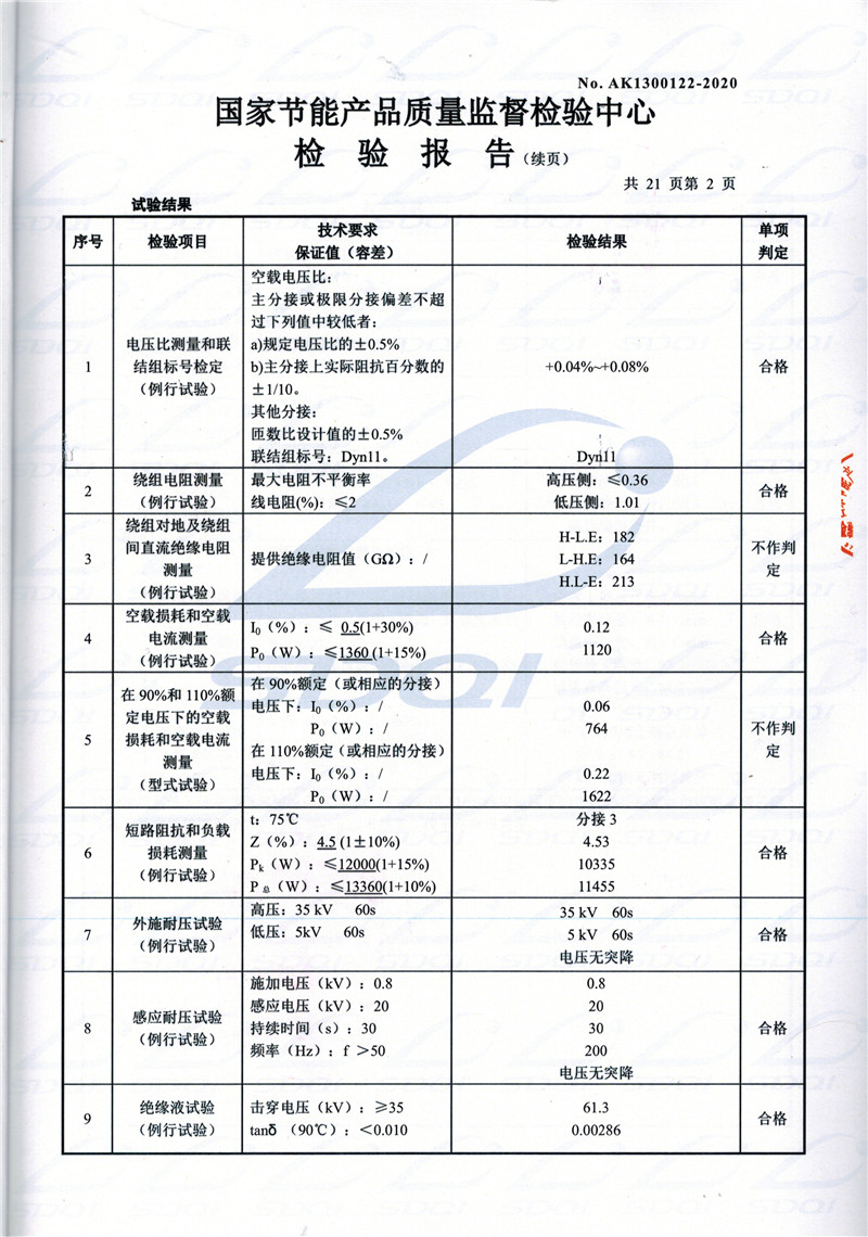 高低压试验报告-S11-1250思茅思茅思茅油浸式变压器-2.jpg